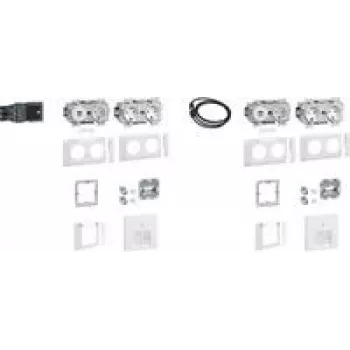 Hager Set 2 darbo vietoms su 3 GAPSET2Std+USB įkrovikliu 15W 2xRJ45 Cat