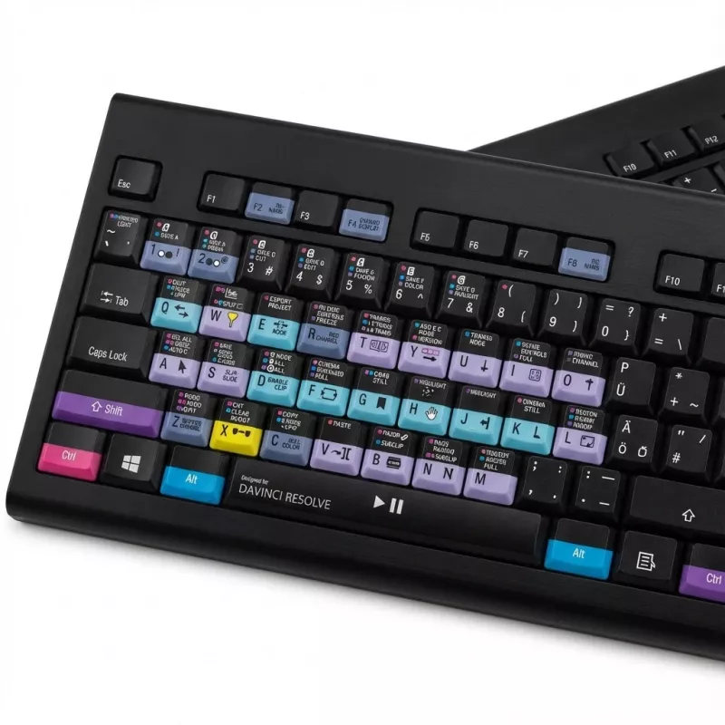 LogicKeyboard Avid Media Composer DE CKB-MCOM4-BJPU-DE klaviatūra, PC išdėstymas – vokiškas išdėstymas, suderinama su PC