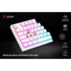Žaidimų klaviatūra Savio Phenix WHITE GAT RED PUD Laidinė Belaidė USB Bluetooth RGB LED