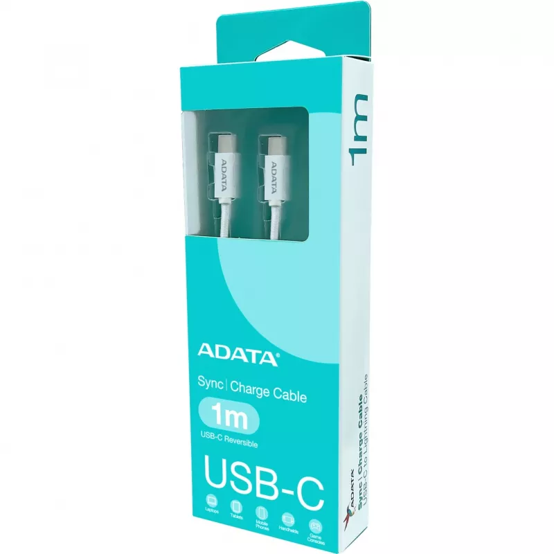 ADATA CACC-100PN-WH USB laidas USB 2.0 1 m USB C Baltas