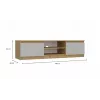MALWA 140 TV spintelė, artisan ąžuolas/kašmyro