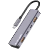 Canyon DS-18 - USB-C Hub - 5 ports - 1x USB-C 5V DC charging - 2x USB-C - 10Gbps - 2xUSB 3.2 p