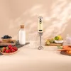Rankinis plakiklis CECOTEC Power Mixer RetroGeltona 1200MAX Cream&Crush, 1200 W, keli greičiai, tešlos kabliukai ir plakimo šluotelės