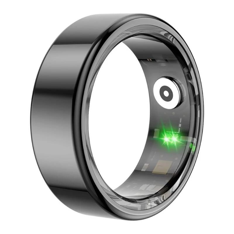 Išmanus žiedas Colmi R02 20,3 mm juodas — Colmi R02 kompaktiškas nešiojamas žiedas, dydis 20,3 mm
