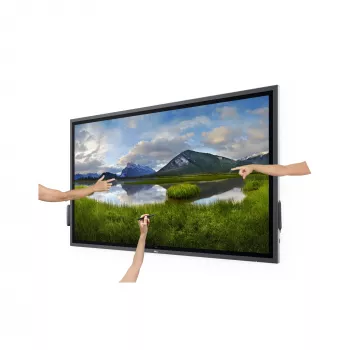 DELL P6524QT interaktyvus plokščias ekranas 163,9 cm (64,5 colio) LCD 350 cd/m² 4K Ultra HD juodas jutiklinis ekranas