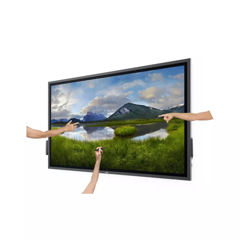 DELL P6524QT interaktyvus plokščias ekranas 163,9 cm (64,5 colio) LCD 350 cd/m² 4K Ultra HD juodas jutiklinis ekranas