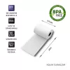 QOLTEC popierinės spausdintuvo etiketės 5,7 cm pločio, baltos, 55 g/m², pakuotėje 10 vnt. (modelis 51896)