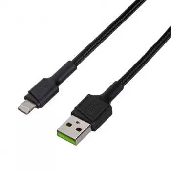Green Cell KABGC24 „Lightning“ kabelis 0.3 m Juodas