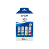 Rašalo kasečių rinkinys Epson EcoTank 103 — Originalių 4 spalvų rinkinys (Juoda, Žydra, Purpurinė, Geltona), Juoda 4500 psl., Spalvota 7500 psl.