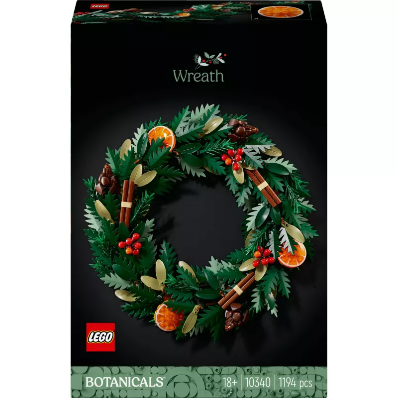 konstravimo žaislas LEGO 10340 Icons Kalėdų vainikas