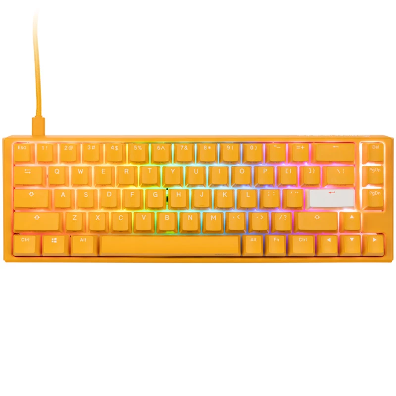 Ducky One 3 Geltona SF klaviatūra, skirta žaidimams, USB, QWERTY, JAV anglų k.