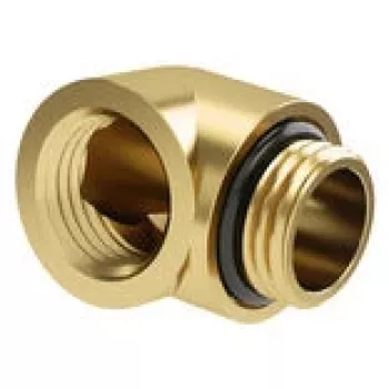 Barrow adapteris 90° G1/4 išorinis į G1/4 vidinį TDWT90-B01 GO Gold