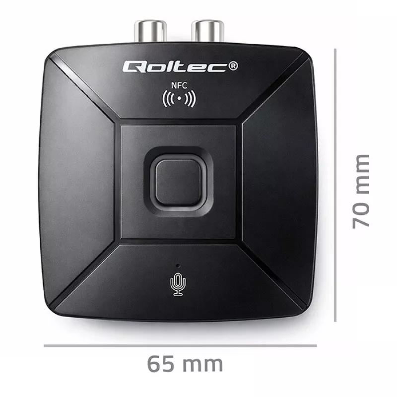 Belaidis Audio HiFi siųstuvas-imtuvas QOLTEC modelis 56981 — „Bluetooth“/linijinio garso tiltas