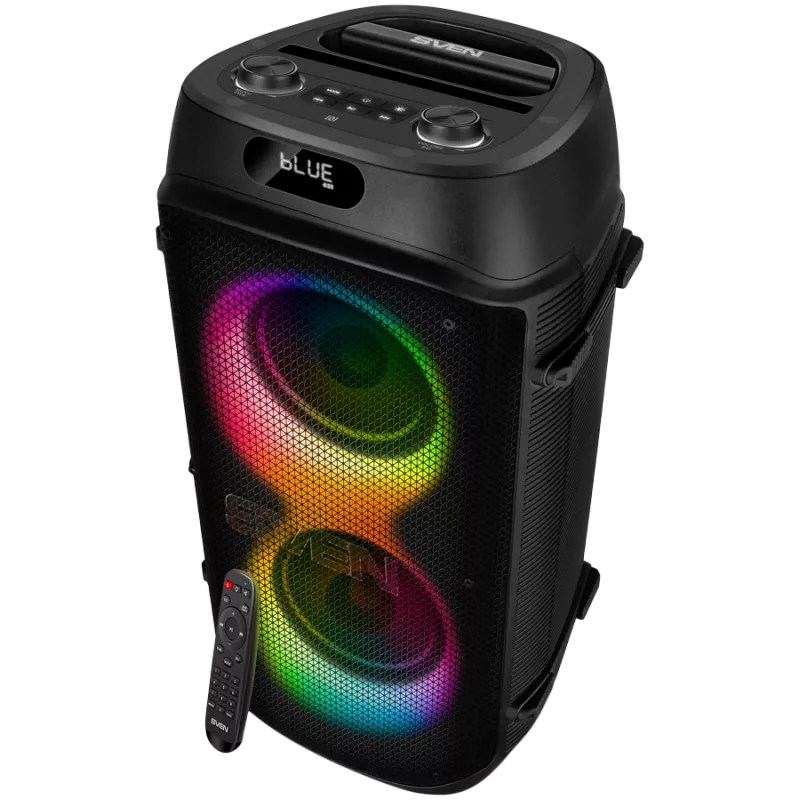 SVEN PS-850, (100 W, TWS, Bluetooth, FM, USB, microSD, LED ekranas, 8000 mAh)