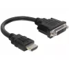 HDMI–DVI laidas M/F DeLOCK 0,2 m