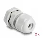 DeLOCK EX kabelio sandariklis M12 pilkas 2 vnt. Poliamidas