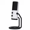 PC mikrofonas NZXT Capsule White — USB, kardioidinis, 24 bitų/96 kHz, 100 dB SNR, 120 dB jautrumas, aliuminis, komplekte USB-C į USB-A laidas