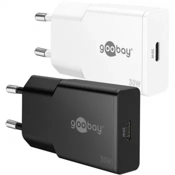 Goobay USB-C™ PD GaN plonas greitasis įkroviklis (30 W) juodas