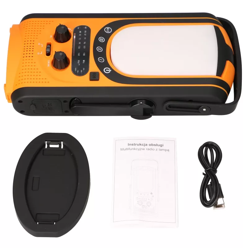 Extralink Power Ranger EPS-6000 | Išorinė baterija | 6000mAh, FM radijas, LED šviestuvas, dinama, saulės baterija