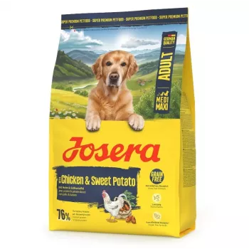 Sausas šunų maistas JOSERA Adult Chicken & Sweet Potato 3 kg — suaugę šunys, vištienos receptas