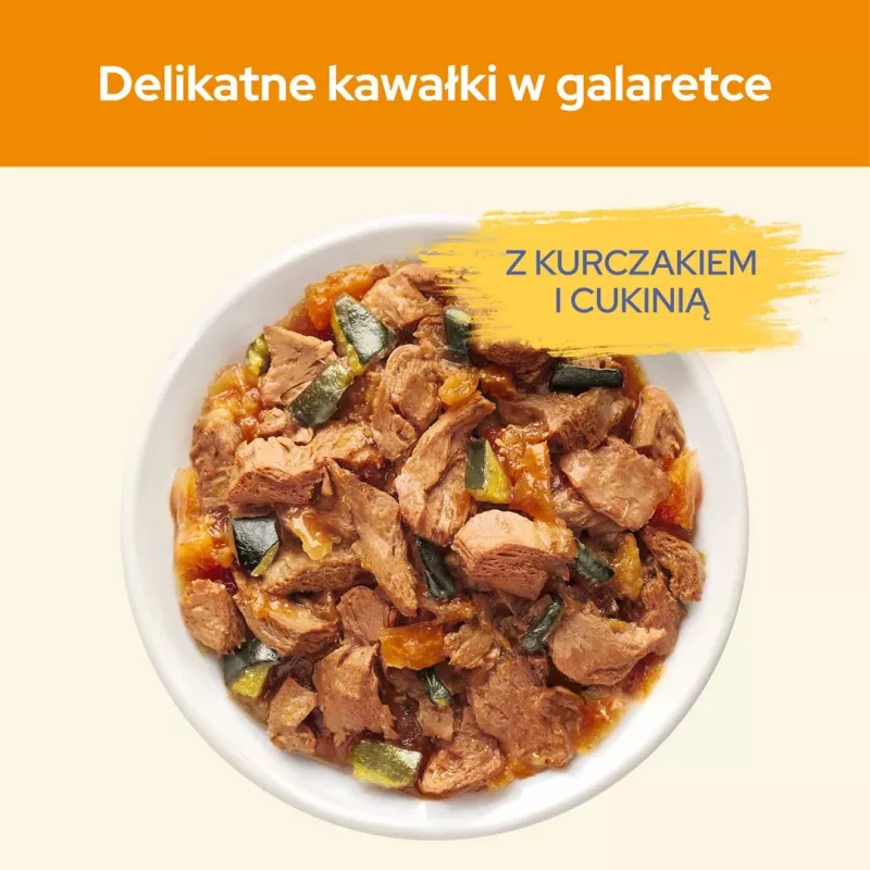 Šlapias kačių maistas Purina Nestlé Adult 1+ 10×85 g — vištiena, 11,5% baltymų, 82% drėgmės