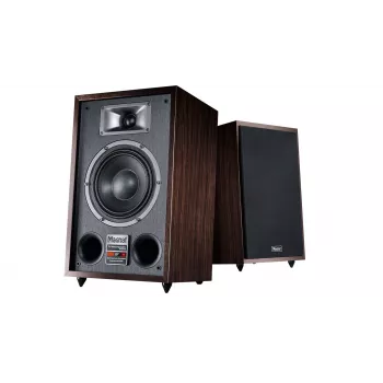 Ant grindų statoma kolonėlė Magnat TRANSPULS 800A, 2 krypčių, laidinė ir belaidė, 2×60 W, Bluetooth 5.0, HDMI, juoda/ruda