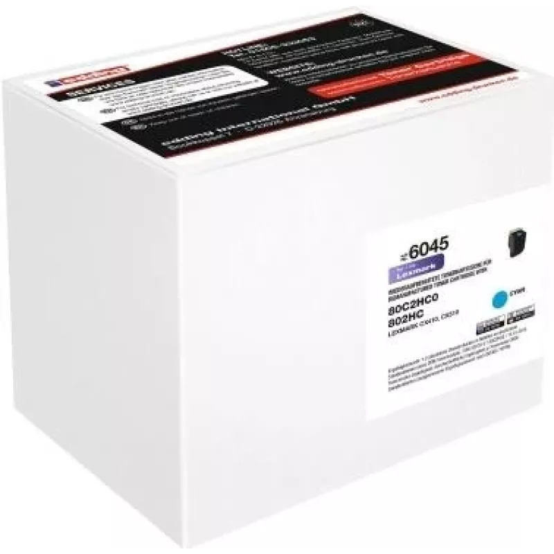edding EDD-6045 žydras toneris, pakeičiantis LEXMARK 80C2HC0 (18-6045)