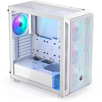 Endorfy Arx 700 ARGB PC korpusas, Midi-Tower, ATX, grūdintas stiklas – su 4x 140 mm ARGB ventiliatoriais, balta (EY2A017)