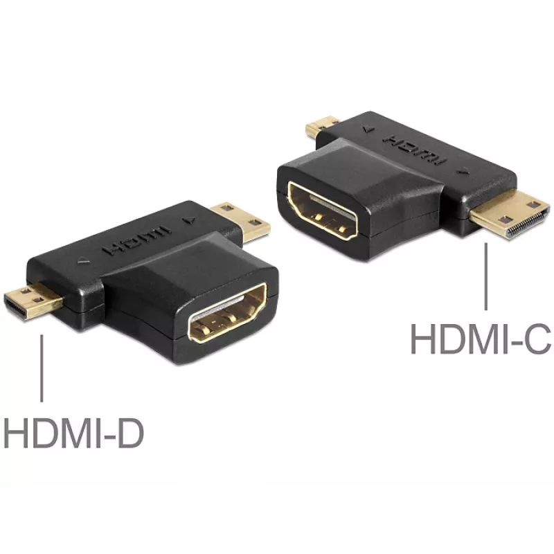 Adapterius HDMI-C HDMI-D HDMI-A DeLOCK 65446