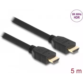 DeLOCK didelės spartos HDMI laidas 48 Gbps 8K 60 Hz juodas 5 m