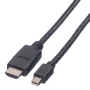 Mini DisplayPort kabelis VALUE Mini DP-HDTV M/M 3 m