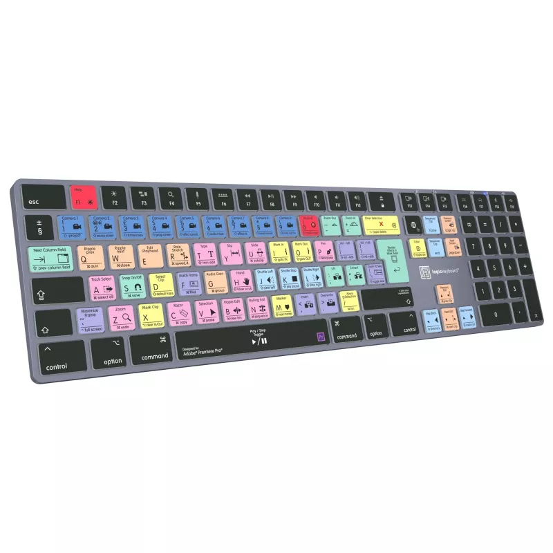 Logickeyboard LKB-PPROCC-TM-UK klaviatūra, biuro, Bluetooth, QWERTY, anglų, pilno dydžio