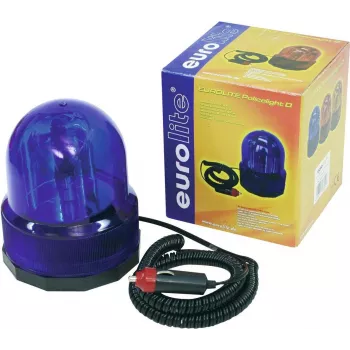 EUROLITE policijos švyturys COL-1221 — 12 V, 21 W, mėlynas besisukantis švyturys