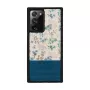 man and wood telefono dėklas Samsung Galaxy Note 20 Ultra — mėlyna gėlė juodame fone