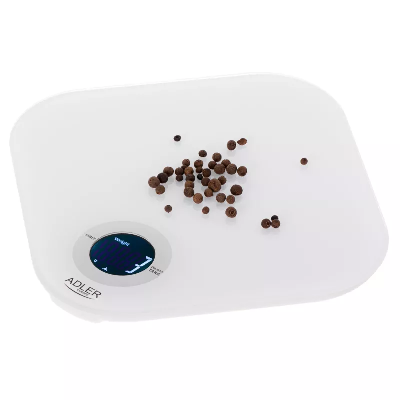 Virtuvinės svarstyklės Adler AD 3180 padala 1 g LCD baltos