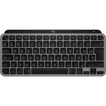 Logitech Master Series MX Keys Mini for Mac - klaviatūra - kompaktiška - apšviečiama - belaidė - Bluetooth LE - AZERTY - prancūziška - Space-Pilka (920-012646)