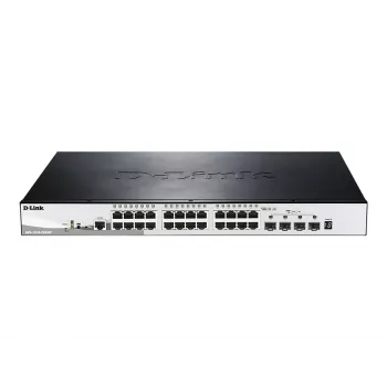 D-Link DGS-1510-28XMP valdomas L2/L3 Gigabit Ethernet (10/100/1000) Power over Ethernet (PoE) juodas, pilkas