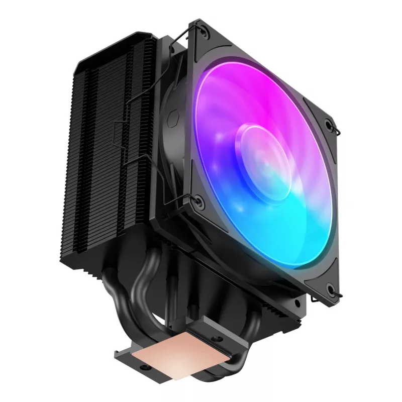 Oro aušintuvas Cooler Master Hyper 212 3DHP Juoda ARGB — 120 mm ventiliatorius, suderinamas su LGA1700/AM5/AM4