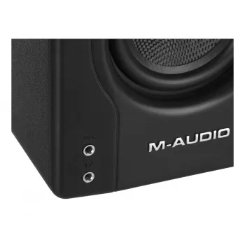 Studijiniai artimo lauko monitoriniai garsiakalbiai M-Audio BX3 pora BT bevielis Bluetooth ryšys, aktyvūs 3 colių žemų dažnių garsiakalbiai