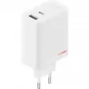 Maitinimo adapteris ONEPLUS SUPERVOOC 120W dviejų prievadų laidinis įkroviklis, 120W bendra išvestis, 1x USB-C + 1x USB-A, 100–240V, 145 g, baltas