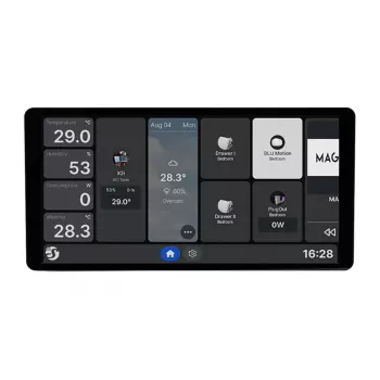 6.95 Shelly Wall Display X2i WiFi/BLU valdymo skydelis (juodas)