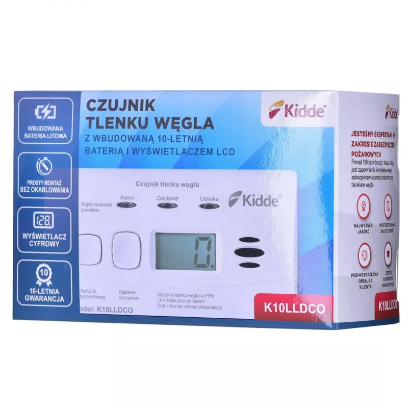 K10LLDCO KIDDE ANGLIES MONOKSIDO IR ANGLIES MONOKSIDO DETEKTORIUS