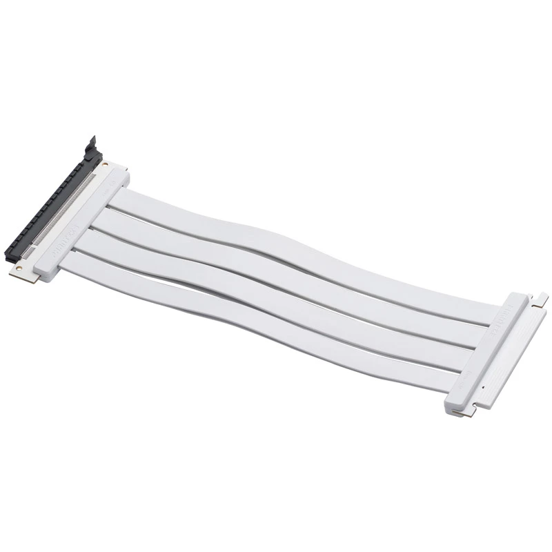 PHANTEKS PCI-E 4.0 x16 riser ribbon kabelis, 180 laipsnių, 30 cm - balta