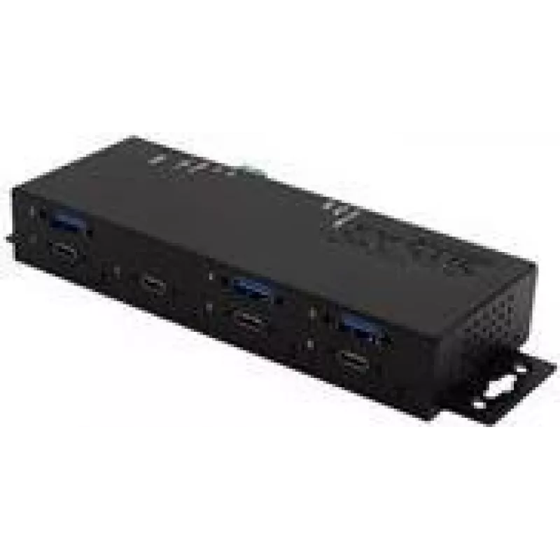 Exsys EX-1237HMVS - šakotuvas - 3 x USB 3.2 Gen 2 + 4 x USB-C 3.2 Gen 2