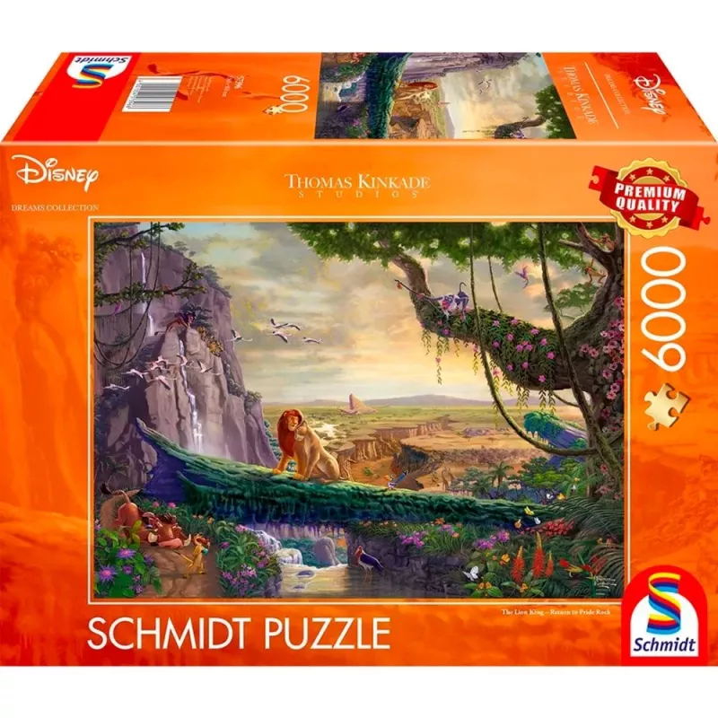 Thomas Kinkade Studios: Disney Dreams Collection - The Lion King, Return to Pride Rock, dėlionė, 6000 dalių