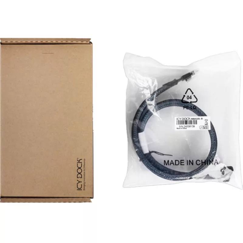 Icy Dock MB410L-B Serial Attached SCSI (SAS) kabelis 0,5 m juodas