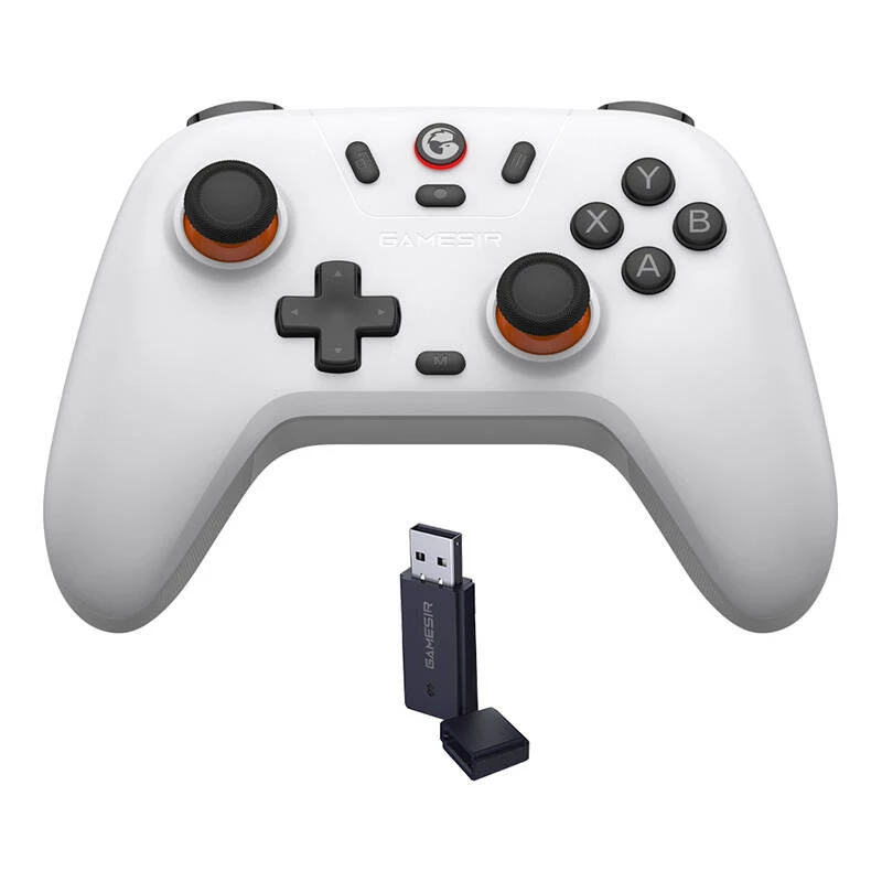 Belaidis žaidimų valdiklis GameSir T4n Lite White Bluetooth suderinamas, belaidis, įkraunamas