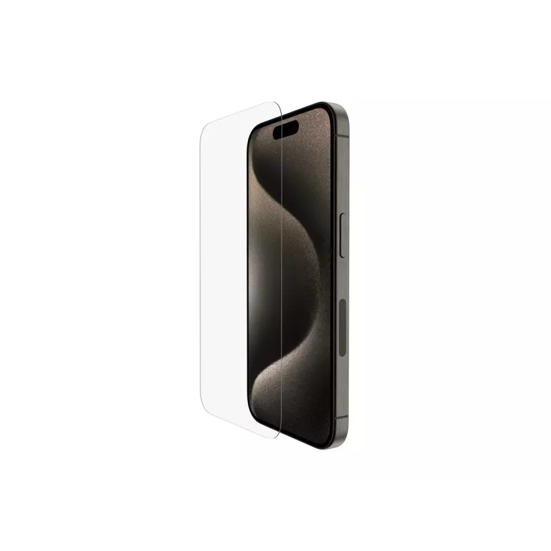 Belkin | ScreenForce Pro | UltraGlass2 Anti-Microbial Screen Protector | Apple | For iPhone 15 Pro | Glass | Transparent | Clear Screen Protector
