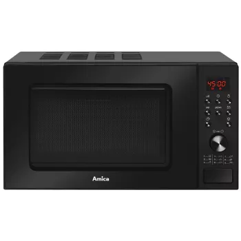 Amica AMGF20E1GB mikrobangų krosnelė plokščiu paviršiumi su griliu 20 l 700 W juoda