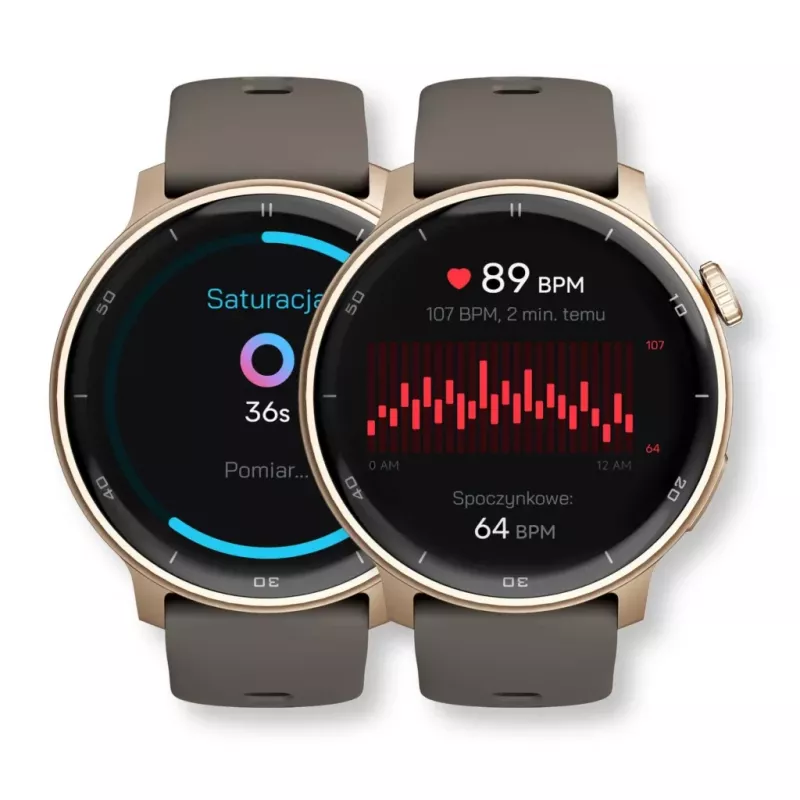 Stelio STSWA101GD Activ GPS 46 mm auksinis išmanusis laikrodis